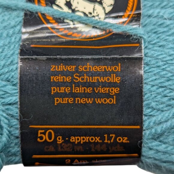 Lot of 11 Nevada Grand Prix Teal Turquoise Pure New Wool Skein Yarn 1.7oz 144 yd - Picture 6 of 7